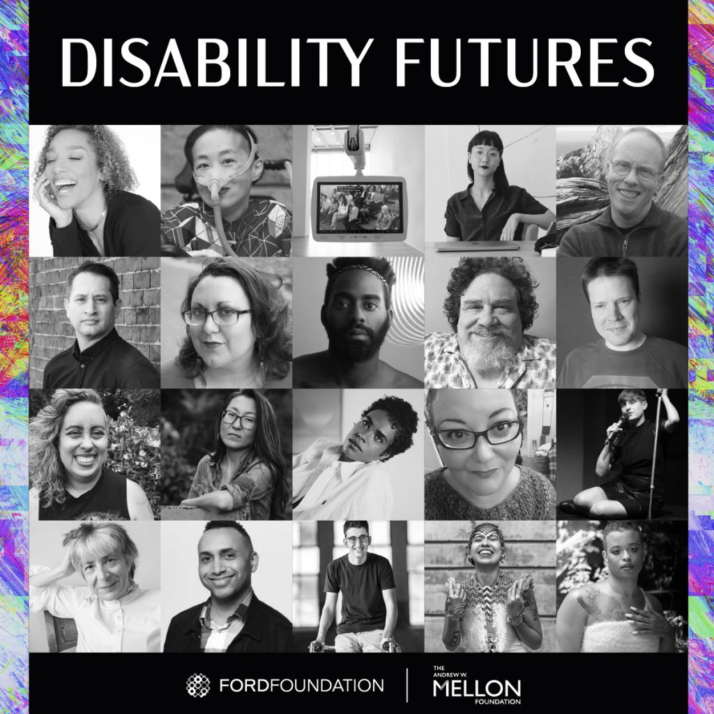 A grid of portraits of each of the twenty Disability Futures Fellows for 2020.