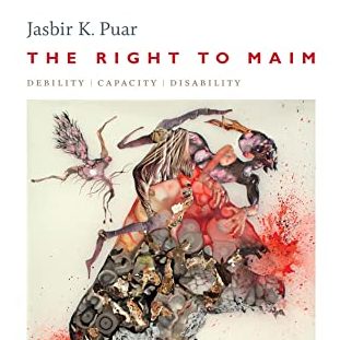Cover of The Right to Maim. Image of a human coming out of a rumble.