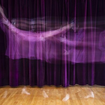 An image of theater curtains