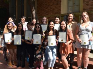 Graduates gathered for a group photo after sharing their memories and appreciation of the Disability Studies minor and community. 