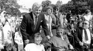 Martin, a leading authority on disability policy who served as special assistant to UCLA Chancellor Charles Young, was invited to attend the signing of the landmark Americans sith Disabilities Act at the White House.