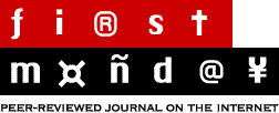 Logo of First Monday journal.