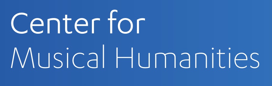 Text reads "Center for Musical Humanities" on blue background.